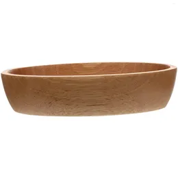 Dinnerware Sets Boat Shaped Wooden Fruit Plate Dishes Compartment Bowl Dessert Trays Home Supplies