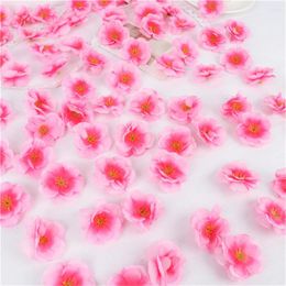 Decorative Flowers Romantic Peach Blossom Simulation Petals Variety Colours Clear Imitation Pattern Road High