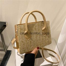 Shoulder Bags Luxury Design straw Woven Tote Summer Casual Large Capacity Handbags Bucket Basket Beach Women ShoppingH24217