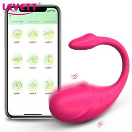 APP Remote Egg Vibrator Sex Toys For Women Wearable Bluetooth Kegel Vaginal Balls Adults Clitoris G Spot Dildo Vibrators Female 240202