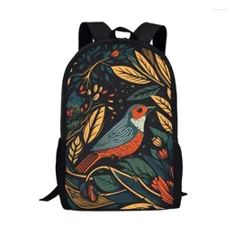 School Bags Animals Birds Print Backpack Kids Children Bag Student Book Boys Girls Daily Casual Storage Rucksack