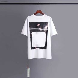 Mens T-shirts t Shirt Womens Designers Offs Loose Tees Tops Man Casual Luxurys Clothing Streetwear Shorts Sleeve Polos Tshirts Size Offes White HTKW