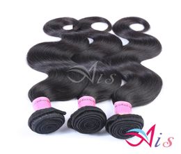 Brazilian Virgin Hair 3 Bundles Remy Human Hair Wefts Straight Body Wave Peruvian Weave Colour 1B Ombre Human Hair Weave Extensions7774367