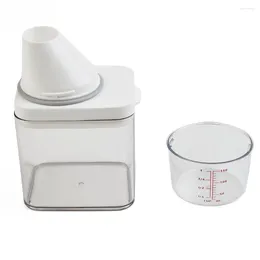 Liquid Soap Dispenser Dust-proof Leak-proof 700ml/1100ml/1500ml/1900ml Detergents Storage Box Lid Transparent White