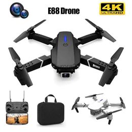 Drones E88 Pro Drone Quadcopter WIFI FPV With Wide Angle HD 4K 1080P Dual Camera Aerial photography RC Foldable Dron Gift Toy YQ240217