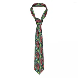 Bow Ties Casual Arrowhead Skinny Tree Frog And Flowers Necktie Slim Tie For Men Man Accessories Simplicity Party Formal