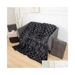Blanket Luxury Foreign Trade Fleece Baby Thick Office Company Nap Drop Delivery Home Garden Home Textiles Dh6Sx
