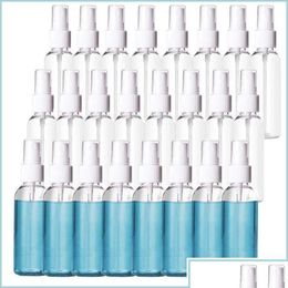 Car Cleaning Tools 24 Pack 2Oz Plastic Clear Spray Bottles Refillable 60Ml Fine Mist Sprayer For Essential Oils Travel Drop Delivery Dhzck