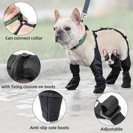 Dog Apparel Boots With Suspenders Pet Walking Shoes Pets Waterproof Clothing Booties For Dogs Puppies Protectors Supplies