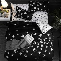 Bedding sets 3pcs Couple Duvet Cover with Case Nordic Comforter Bedding Set Modern Style Quilt Cover Queen/King Double or Single Bed