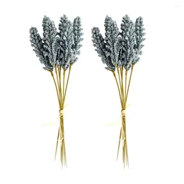 Decorative Flowers Fall Decor Artificial Plants Wheat Decoration Plastic Fake Grain Flower Branch Arrangement Wedding Bouquets Pography