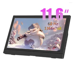11.6/13.3 Inch 1366x768 60Hz Potable Display Secondary Monitor Built-in Speaker Compatible With HDMI For Laptop Computer Screen