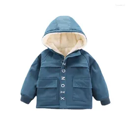 Jackets Winter Baby Girls Cotton Clothes Children Boys Hooded Coat Autumn Toddler Thick Casual Costume Infant Hoodies Kids Jacket