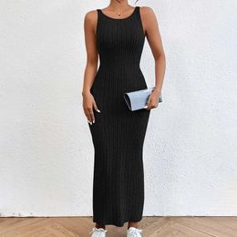 Casual Dresses Women's Spring/Summer Sexy Wrapped Hip Sleeveless Strap Long Dress For Women Cocktail