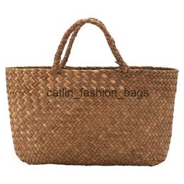 Shoulder Bags Casual straw Bag Natural Wicker Tote Women Braided Handbag For Garden Handmade Mini Woven RattanH24217