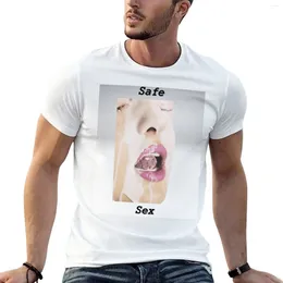 Men's Tank Tops Safe Sex Facial T-Shirt Cute Clothes Short Sleeve Heavyweight T Shirts Mens Big And Tall