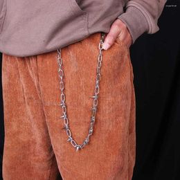 Belts Trendy Trouser Accessories For Men Women Student Silver Colour Rivet Pants Chain Jeans Waist Belt