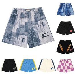 Erics Mesh-Badeshorts für Herren, Designer Emmanuels, Damen-Basketball-Badehose, kurz, Laufen, Cloud-Top, Fitness, lockere Passform, Fußball, Sport, Quarter-Hose