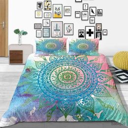 Bedding sets Luxury Mandala Painting Bedding Sets queen size Boho Duvet Cover Set with case Full Twin Comforter Bohemian Bed Sets