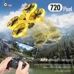 Drones IQOEM Camera 4k Induction Control RC Helicopter Presents UAV 720p Aerial Photography WIFI FPV Four Wing Aircraft Toy YQ240217