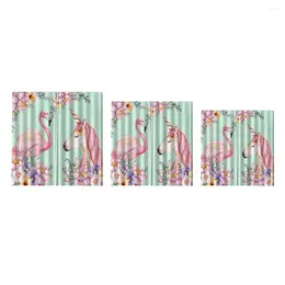 Curtain Window Curtains Flamingos And Unicorns 2 Panel Set Drapes For Living Room Bedroom Kitchen Cafe