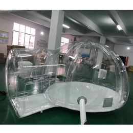 5mD (16.5ft) With blower wholesale Outdoor Inflatable bubble tent igloo dome Transparent Bubble House Hotel Lodge for camping