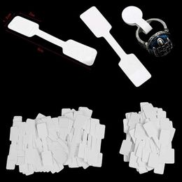 Labels Tags 50pcs/100pcs White Price Label Tags with Hanging String for Jewelry / Stationery / Shoes / Clothing Q240217