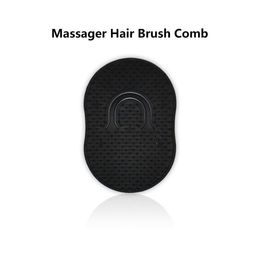 Soft Palm Shampoo Comb Pocket Scalp Black Silicone Massage Hair Brush2767294