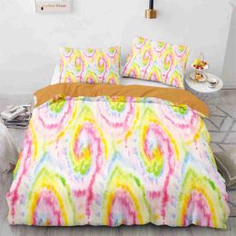 Bedding sets Tie Dye Duvet Cover Set Boho Psychedelic Bedding Set for Kids Boys Girls Teens Bohemian Gypsy Full Comforter Cover Exotic Spiral