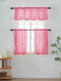 Curtain 140*46CM(1PCS) 68*60CM 60*90CM(2pcs) Lovely and Romantic Small Kitchen Curtain for Valentines Day Suitable for Kitchen Study