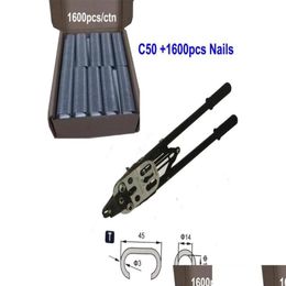 Pneumatic Tools C45 C50 Professional Manual Ring Plier Gabion Fixing C Nailer Stapler Nails For Cages Fence Connectonly Nails2541187 Dhrec