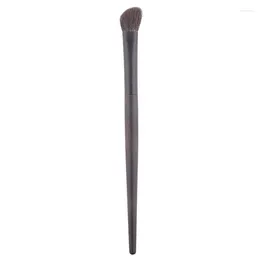 Makeup Brushes Q2-7 Professional Handmade Soft Saikoho Goat Hair Angled Eye Shadow Brush Ebony Handle Cosmetic Make Up