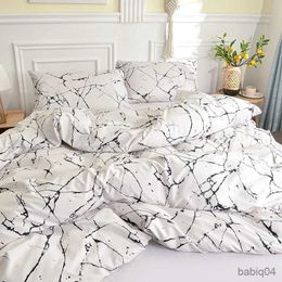 Bedding sets Black and White Bedding Set for Double Bed sabanas cama matrimonial Queen/King Comforter Sets Single Duvet Cover with case