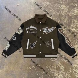 Mens Lvse Jacket Designer Jacket Baseball Varsity Jacket Puffer Jackets Letter Stitching Embroidery Autumn and Winter Loose Causal Outwear Coats Leather Jacket 17