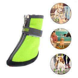 Dog Apparel 4 Packs Anti- Shoes Waterproof Indoor Outdoor Protection For Medium And Small Dogs