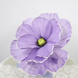 Decorative Flowers Large Peony Handmade Flax Flower Modern Home Decoration Valentine's Day Wedding Accessories High Quality Artificial