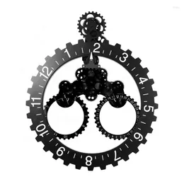 Wall Clocks European Style Classical Creative Mechanical Watch Automatic Rotating Gear Calendar