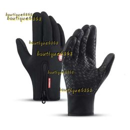 Five Fingers Gloves Winter Gloves Warm Touch Screen Bicycle Gloves For Men Women Running Hiking Outdoor Sports Waterproof Gloves Fleece Cycling Wear Quality 2024