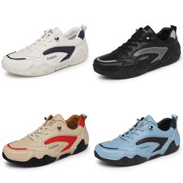 Casual Shoes PU matte leather men black brown white blue red fashion shoes trainers sneakers breathable