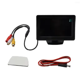 Car Reversing Screen 5.0-inch Desktop Display High-definition Parking Camera ABS Material Universal