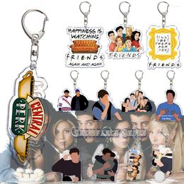 Keychains Classics TV Friends Keychain KeyRing Key Chains Chaveiro Cute Cartoon Fashion For Bag Pendant Aaccessories Gift