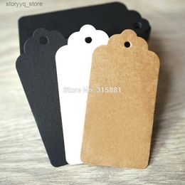 Labels Tags Kraft Gift Tags Scalloped Edge Wedding Party Paper Tag Price Label Hang Tag 100pcs/lot Q240217