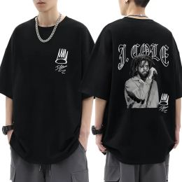 Rapper J Cole Oversized T Shirt Women Men Summer Fashion O-neck Short Sleeve Funny Tshirt Graphic Tees Streetwear Y2K Clothes