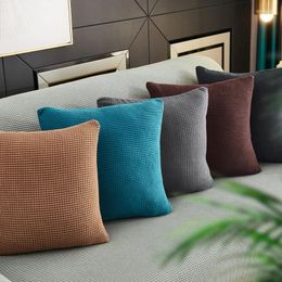 Pillow Solid Knitted Throw Cover Modern Minimalist Living Room Decoration Pillowcase Skin Friendly Comfortable Car Chair