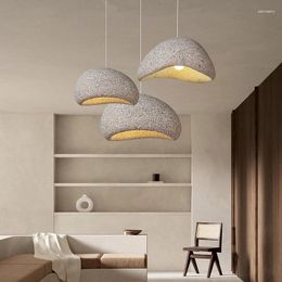 Pendant Lamps Japanese Wabi Sabi LED E27 Living Room Chandelier Modern Nordic Home Decor Restaurant Lights Designer Bar Attic Art