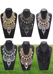 Ppg Pgg Fashion Jewellery Chunky Chain Big Statement Crystal Bib Collar Necklaces Vintage India Style Charm Jewellery Bijoux46443568859580