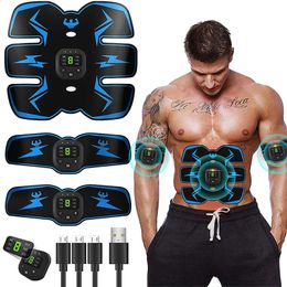 Abdominal Muscle Stimulator EMS ABS Trainer Electrostimulation Muscles Toner Home Gym Fitness Equipment USB Recharge Dropship 240123