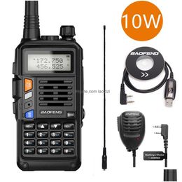 Walkie Talkie Baofeng Uv-S9 Plus Powerf Handheld Transceiver With Uhf Vhf Dual Band Long Range Ham Uv-5R Two Way Radio Drop Delivery Dhhjc