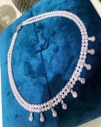 2020 New 925 Sterling Silver Pearl Necklace 45mm Real Natural Baroque Pearl Choker Necklaces For Women Fashion Jewellery Gift6306338
