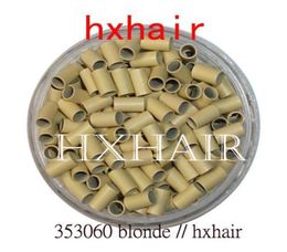 20000pcs 35mm Copper Tube Micro Rings Links Beads Black DBrown Brown LBrown Blonde6708287